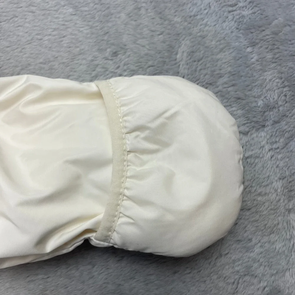 Baby GAP Cold Control Bundler‎ Snowsuit Size 3-6M Ivory Hooded Fleece Lined